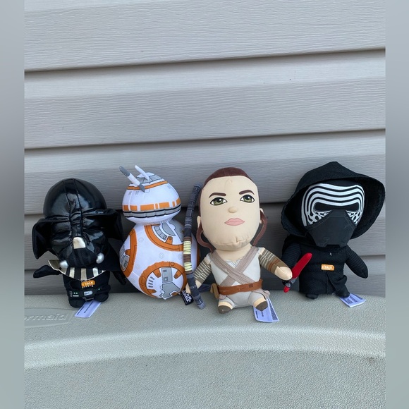 Starwars stuffed Plushies Lot of 4 - Picture 1 of 9